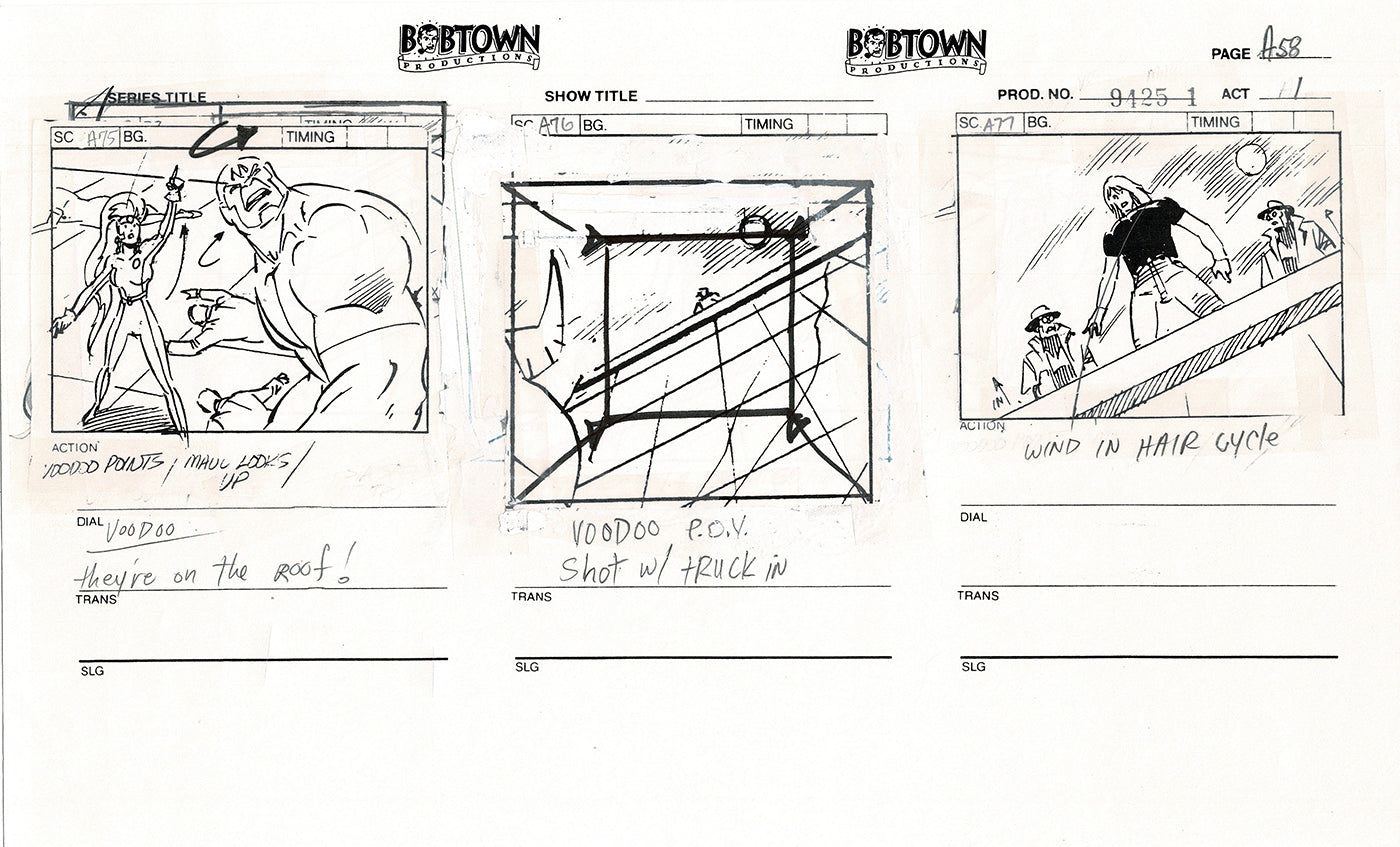 Jim Lee Wildc.a.t.s. Wildcats Production Animation Storyboard Nelvana 1994-5 D1-063