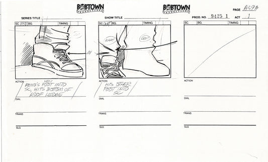 Jim Lee Wildc.a.t.s. Wildcats Production Animation Storyboard Nelvana 1994-5 D1-065