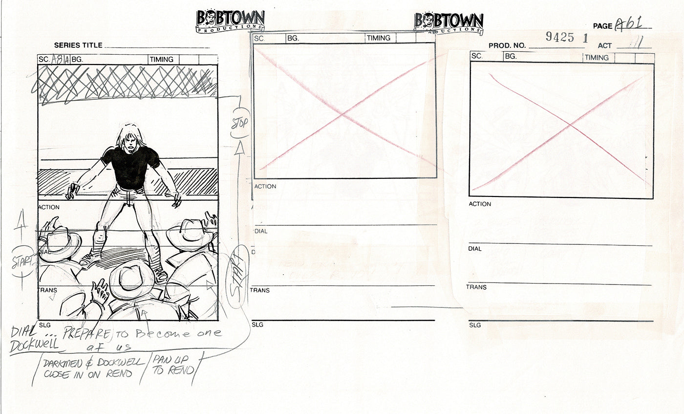 Jim Lee Wildc.a.t.s. Wildcats Production Animation Storyboard Nelvana 1994-5 D1-067