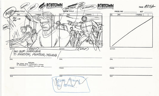 Jim Lee Wildc.a.t.s. Wildcats Production Animation Storyboard Nelvana 1994-5 D1-104