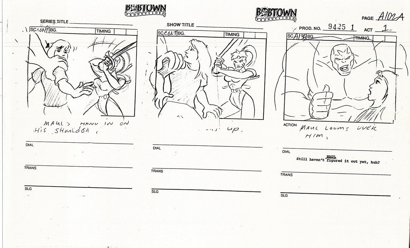 Jim Lee Wildc.a.t.s. Wildcats Production Animation Storyboard Nelvana 1994-5 D1-114