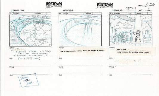 Jim Lee Wildc.a.t.s. Wildcats Production Animation Storyboard Nelvana 1994-5 D1-118