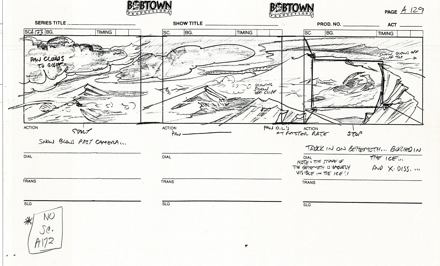 Jim Lee Wildc.a.t.s. Wildcats Production Animation Storyboard Nelvana 1994-5 D1-138