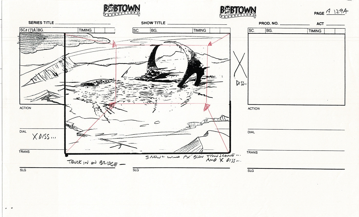 Jim Lee Wildc.a.t.s. Wildcats Production Animation Storyboard Nelvana 1994-5 D1-139