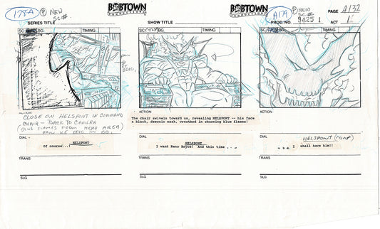Jim Lee Wildc.a.t.s. Wildcats Production Animation Storyboard Nelvana 1994-5 D1-142
