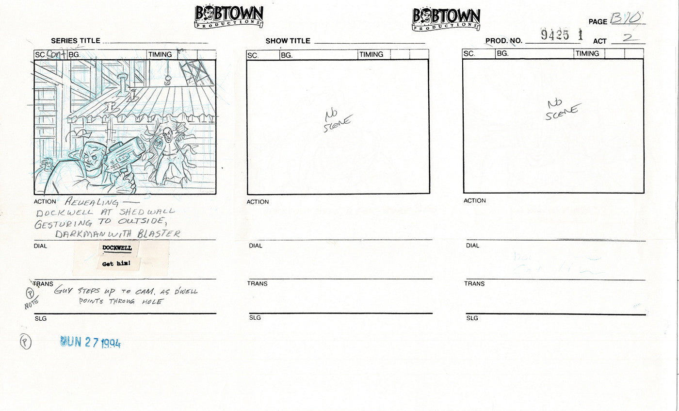 Jim Lee Wildc.a.t.s. Wildcats Lot of 2 Production Animation Storyboard Nelvana 1994-5 E2-11