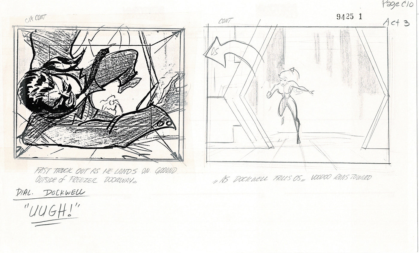Jim Lee Wildc.a.t.s. Wildcats Lot of 3 Production Animation Storyboard Nelvana 1994-5 F3-09