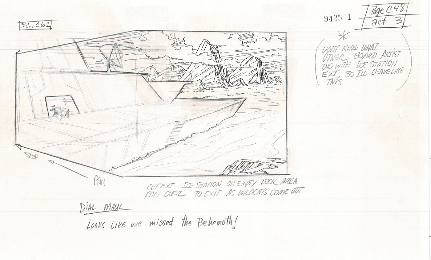 Jim Lee Wildc.a.t.s. Wildcats Lot of 3 Production Animation Storyboard Nelvana 1994-5 F3-45