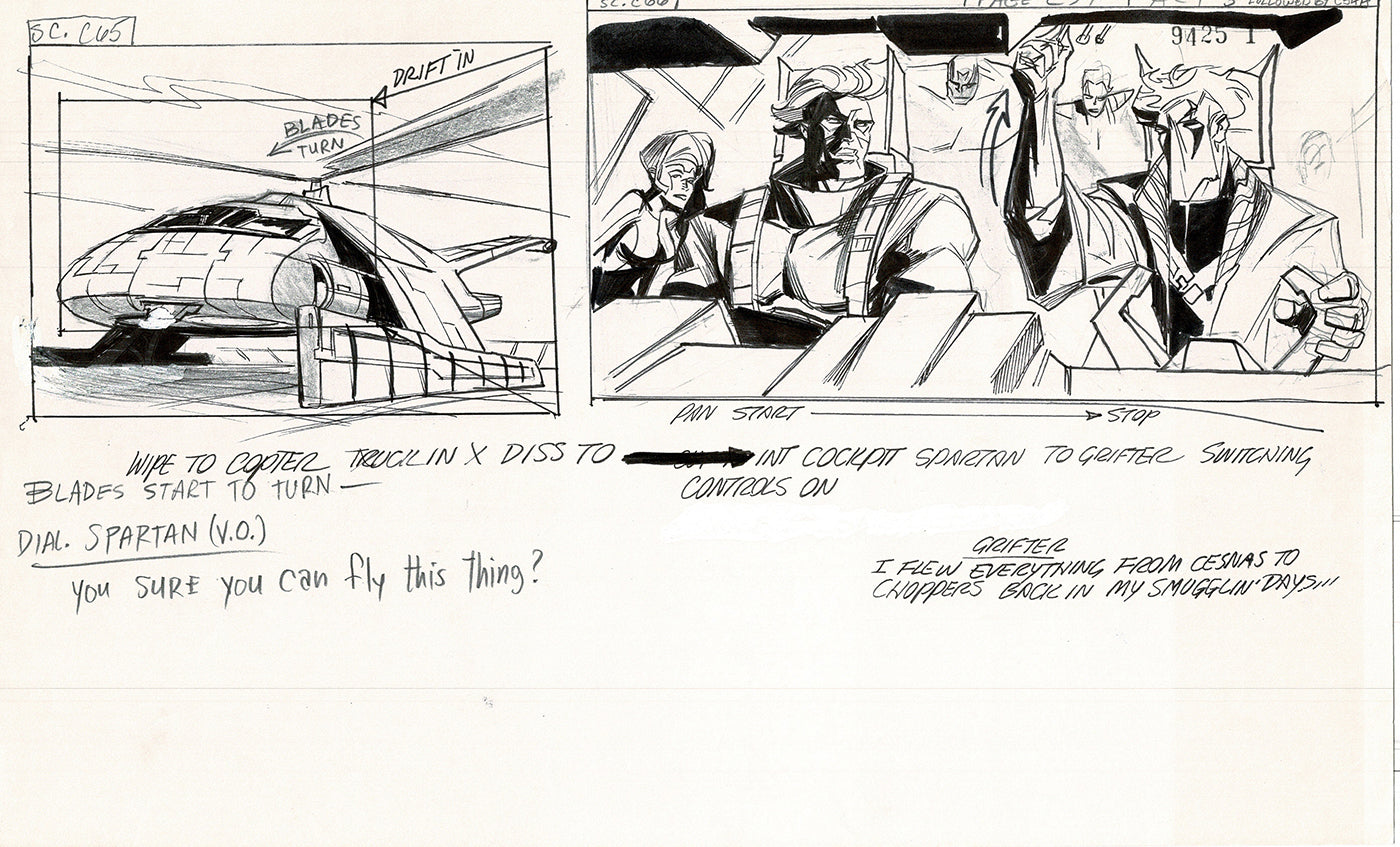 Jim Lee Wildc.a.t.s. Wildcats Lot of 3 Production Animation Storyboard Nelvana 1994-5 F3-51