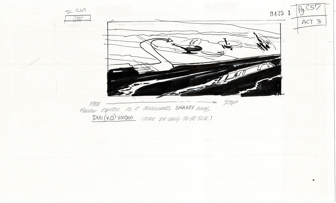 Jim Lee Wildc.a.t.s. Wildcats Lot of 3 Production Animation Storyboard Nelvana 1994-5 F3-54