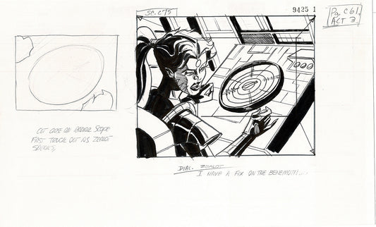 Jim Lee Wildc.a.t.s. Wildcats Lot of 3 Production Animation Storyboard Nelvana 1994-5 F3-60