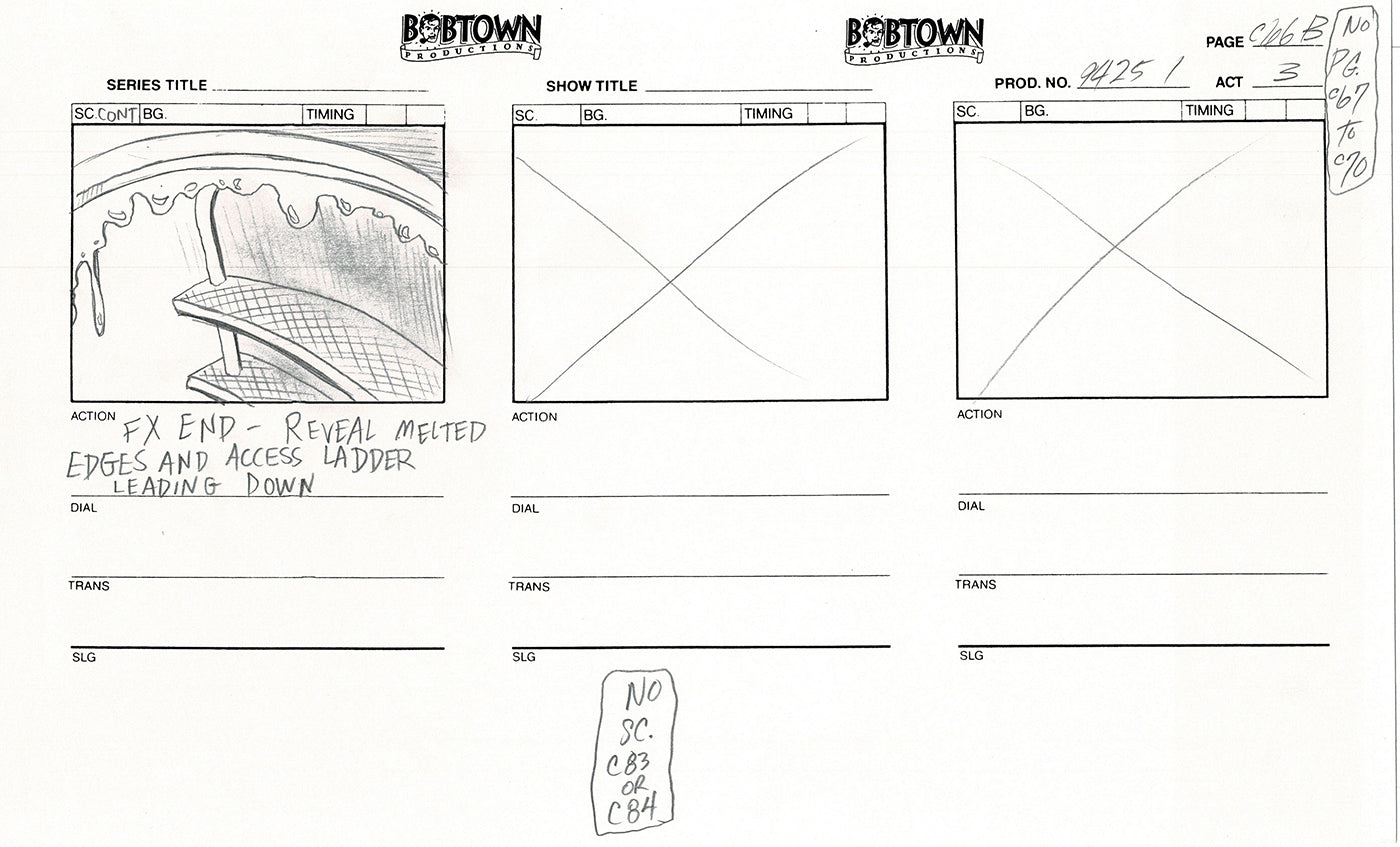 Jim Lee Wildc.a.t.s. Wildcats Lot of 3 Production Animation Storyboard Nelvana 1994-5 F3-66