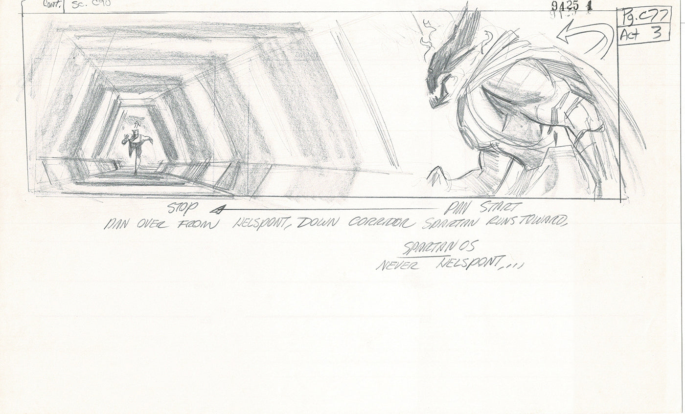 Jim Lee Wildc.a.t.s. Wildcats Lot of 3 Production Animation Storyboard Nelvana 1994-5 F3-72