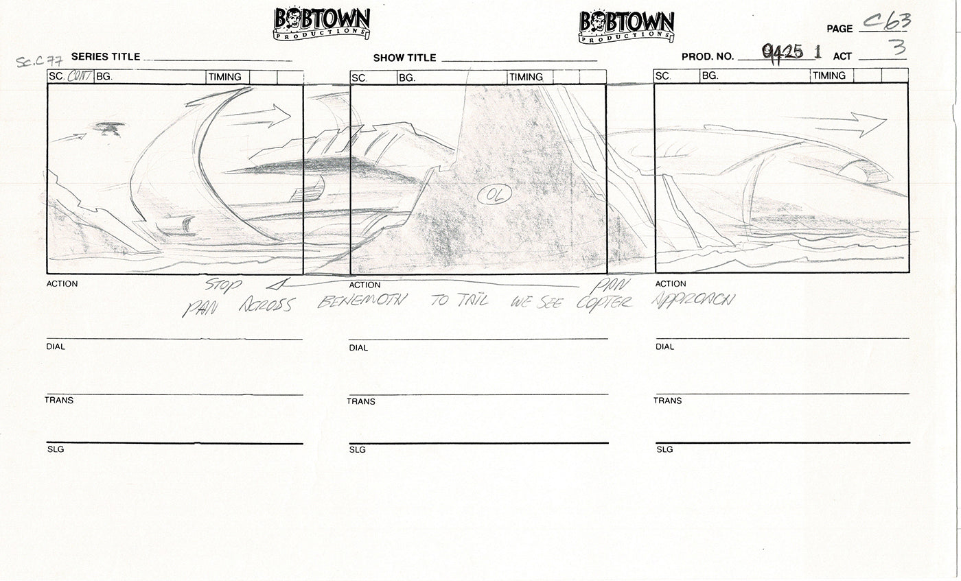 Jim Lee Wildc.a.t.s. Wildcats Lot of 3 Production Animation Storyboard Nelvana 1994-5 F3-78