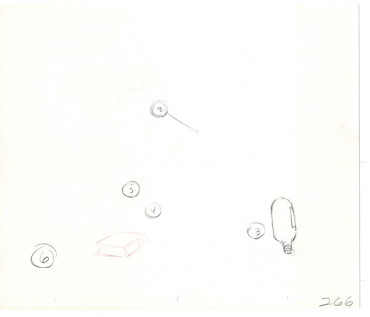 WC Fields Jay Ward Original Production Animation Cel Drawings (2) 1970's AP-007