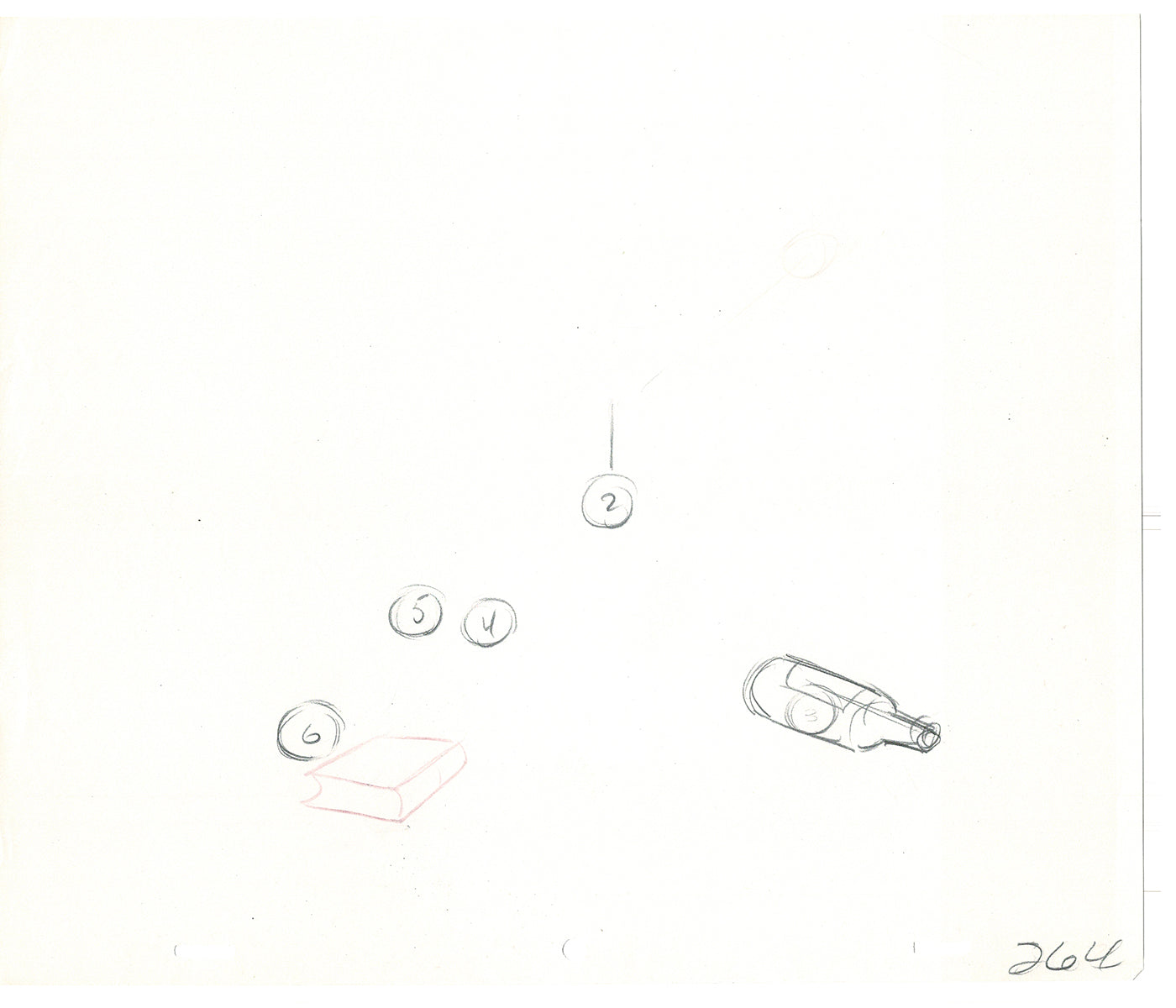 WC Fields Jay Ward Original Production Animation Cel Drawings (2) 1970's AP-009