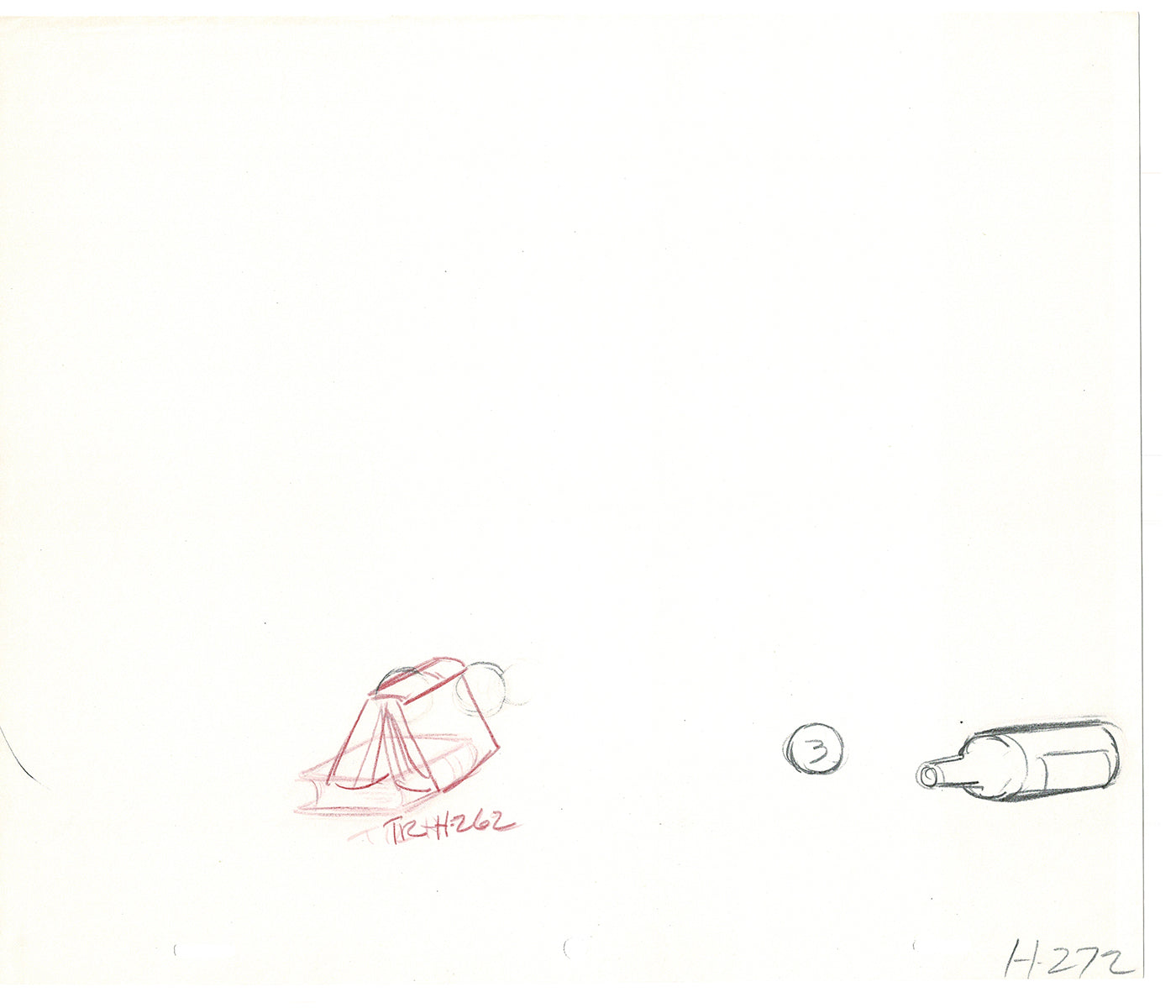 WC Fields Jay Ward Original Production Animation Cel Drawings (2) 1970's AP-013
