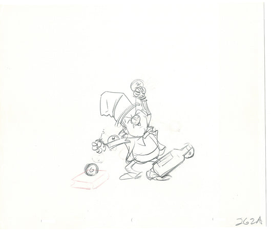 WC Fields Jay Ward Original Production Animation Cel Drawing 1970's AS-032