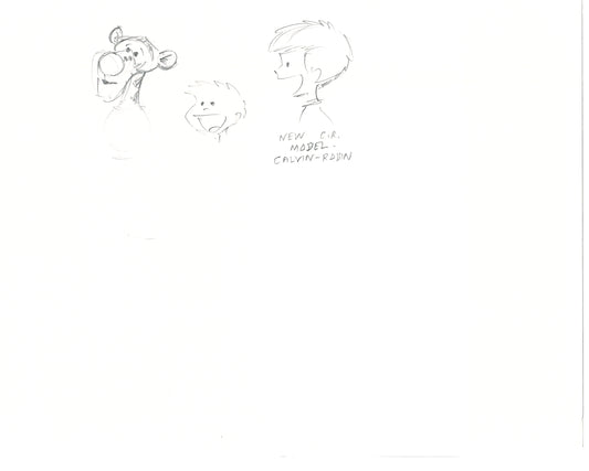 Winnie the Pooh Disney TV 1988 Production Drawing Animator's Estate Z017