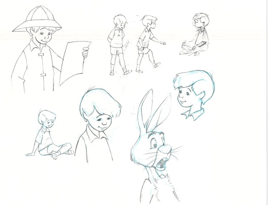 Winnie the Pooh Disney TV 1988 Production Drawing Animator's Estate Z024