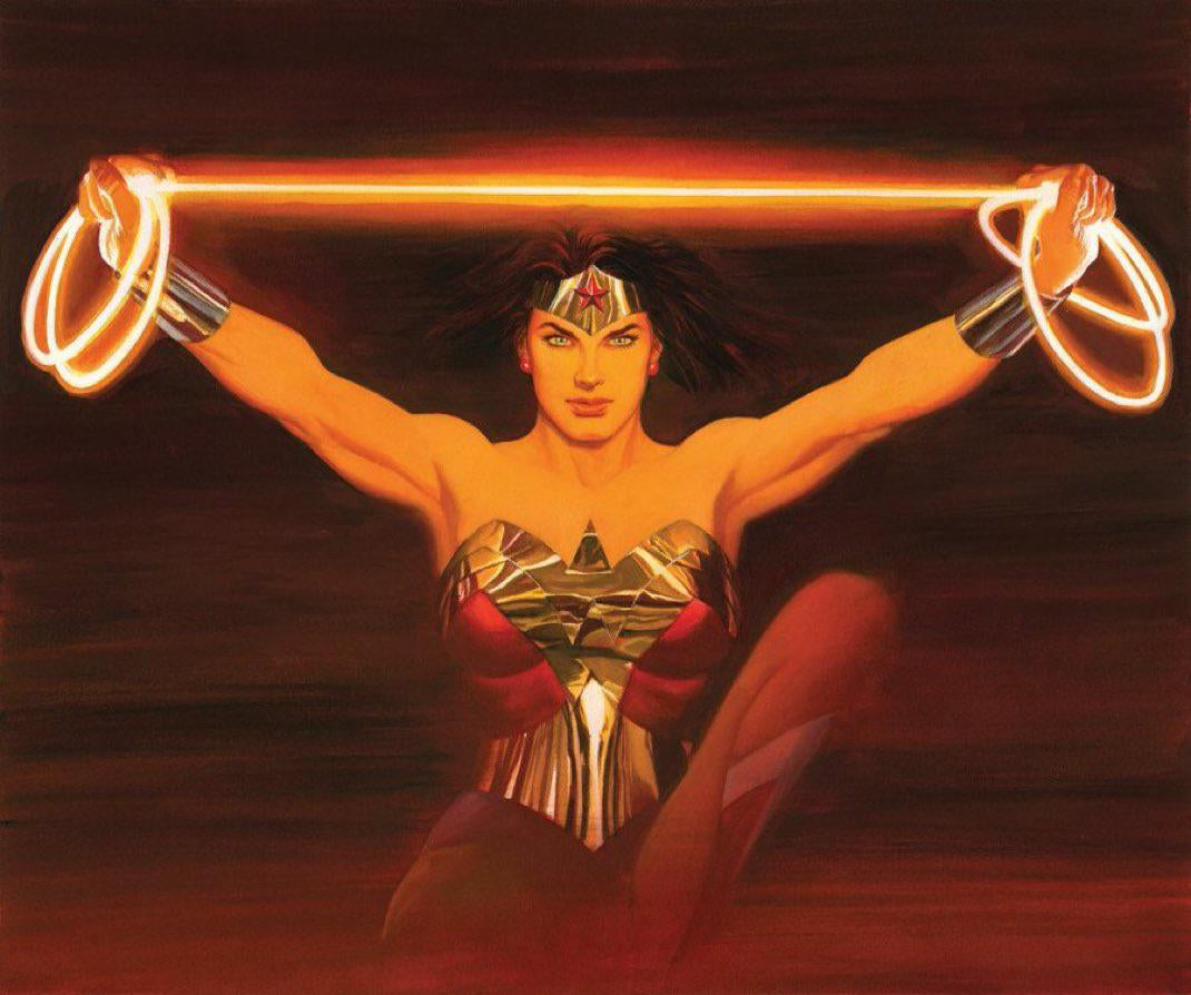 Wonder Woman Fierce DC Comics Alex Ross Signed Print on Paper Limited Edition of 25 Artist Proof Edition