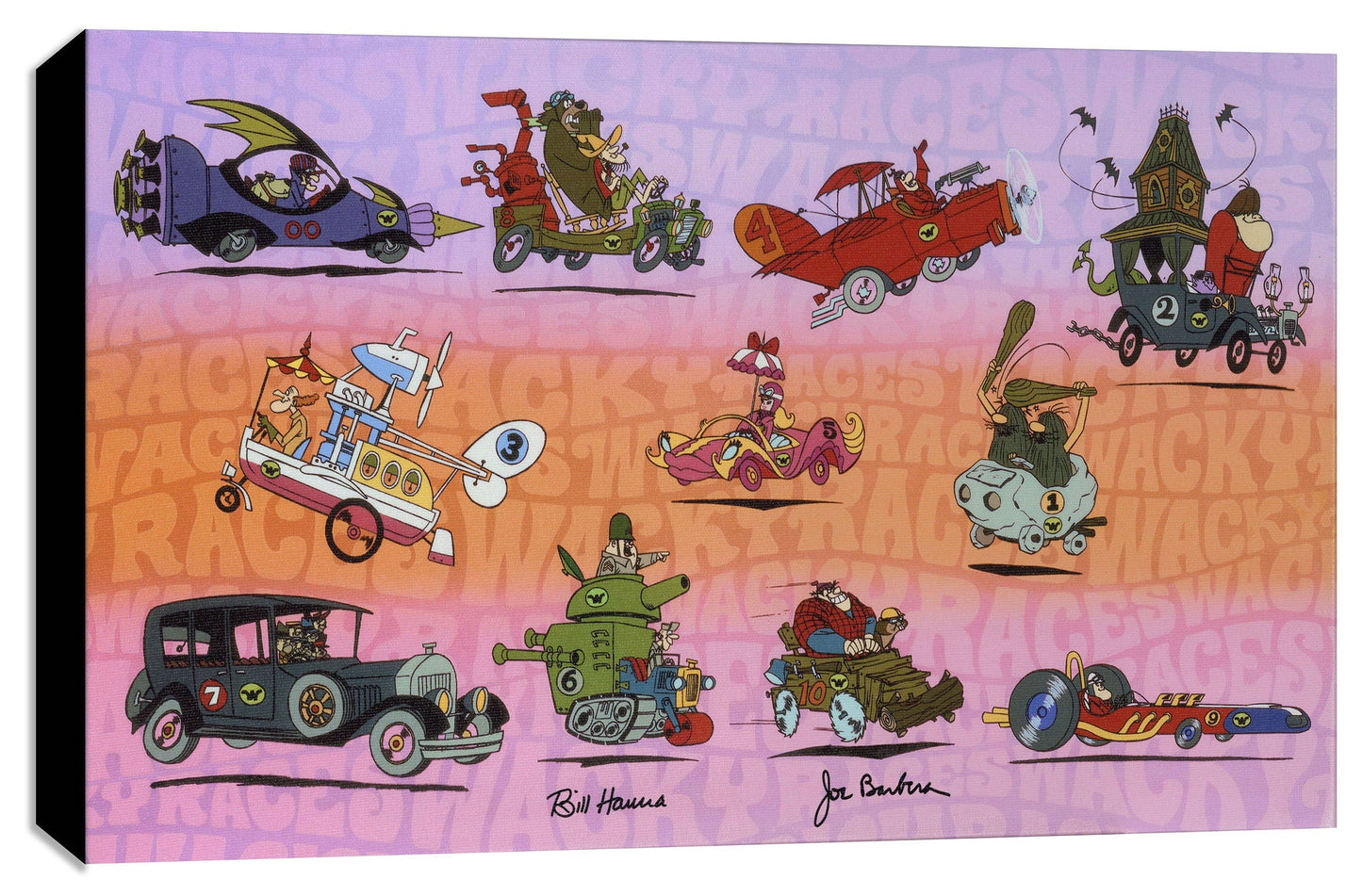 Dastardly Muttley Hanna Barbera Warner Brothers Mighty Mini Gallery-Wrapped Limited Edition of 1500 Canvas Print The Wacky Races