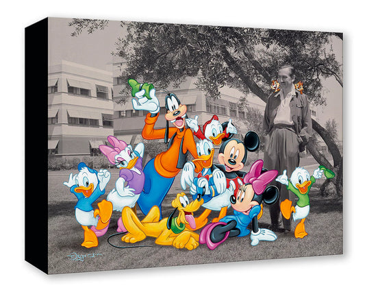Mickey Mouse The Fab Five Walt Disney Fine Art Tim Rogerson Limited Edition Treasures on Canvas Print TOC - Walt and the Gang