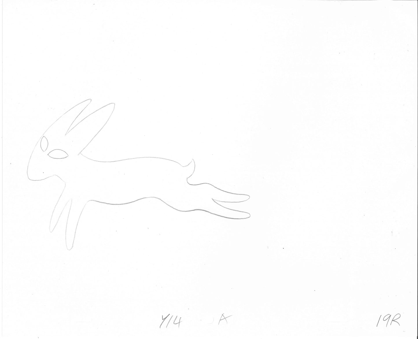Watership Down Black Rabbit Inle 1978 Production Animation Cel Drawing with Linda Jones Enterprise Seal n Certificate of Authenticity BR9