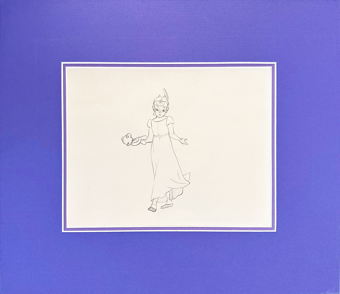 Peter Pan Wendy Walt Disney Production Animation Cel Drawing 1953 C-KO