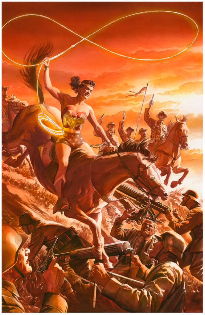 Alex Ross SIGNED Wonder Woman Tribute DC Print on Paper Limited Edition of 25 - Choose your Proof edition (Copy)