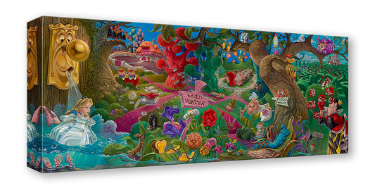 Alice in Wonderland Walt Disney Fine Art Jared Franco Limited Edition of 1500 Treasures on Canvas Print TOC "Wonderland"