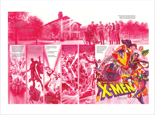 X-men Origins Alex Ross Signed Marvel SDCC 2026 Exclusive Print on Paper Limited Edition of 25 Printers Proof Edition