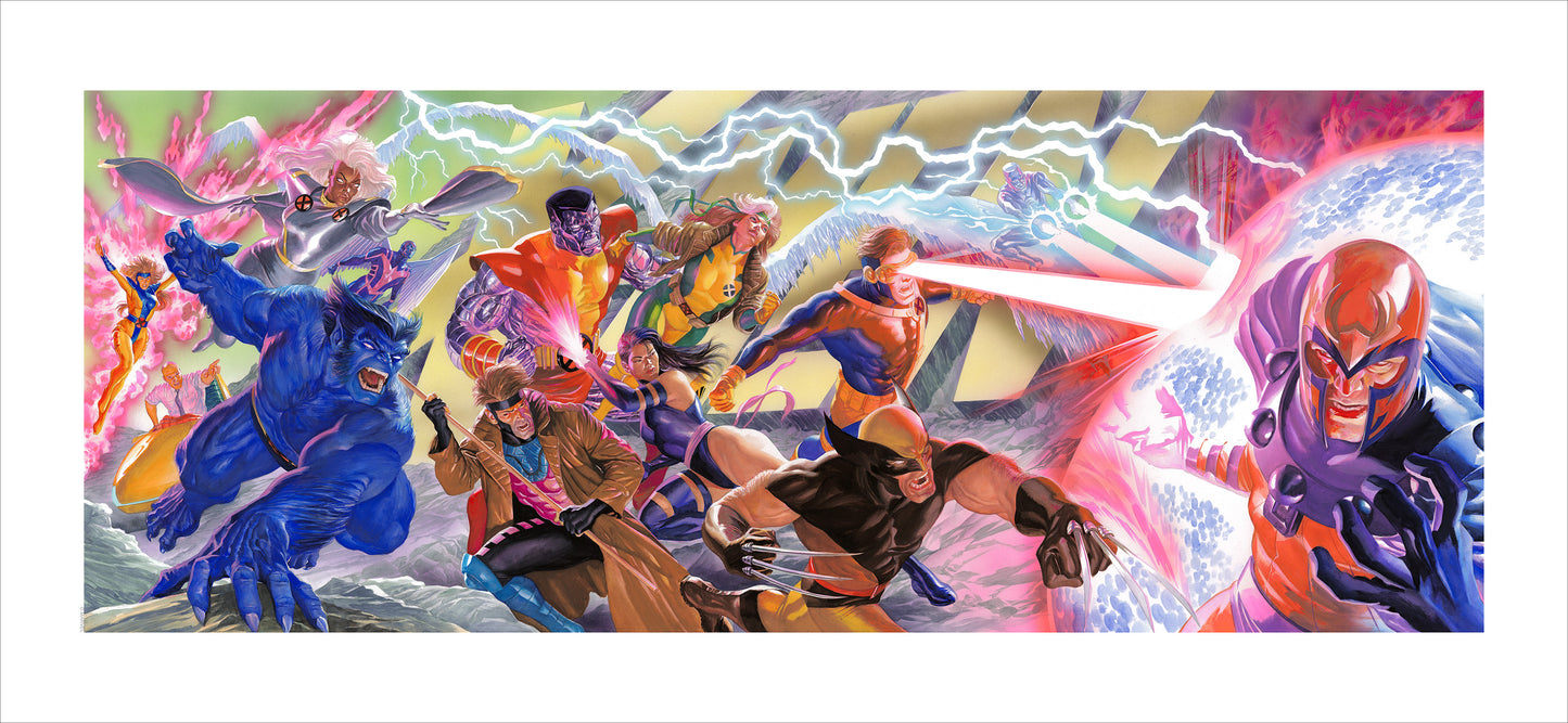 Alex Ross SIGNED Marvel X-Men 60th Anniversary SDCC 2023 Exclusive Limited Edition Giclee Canvas Print - Choose your edition