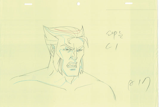 Wolverine and the X-Men Production Animation Cel Drawing Marvel 2009 B02