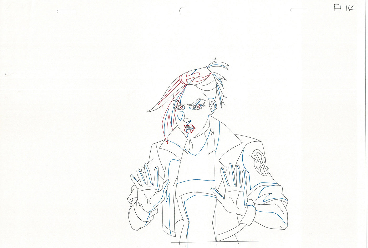 Wolverine and the X-Men Production Animation Cel Drawing Marvel 2009 B10