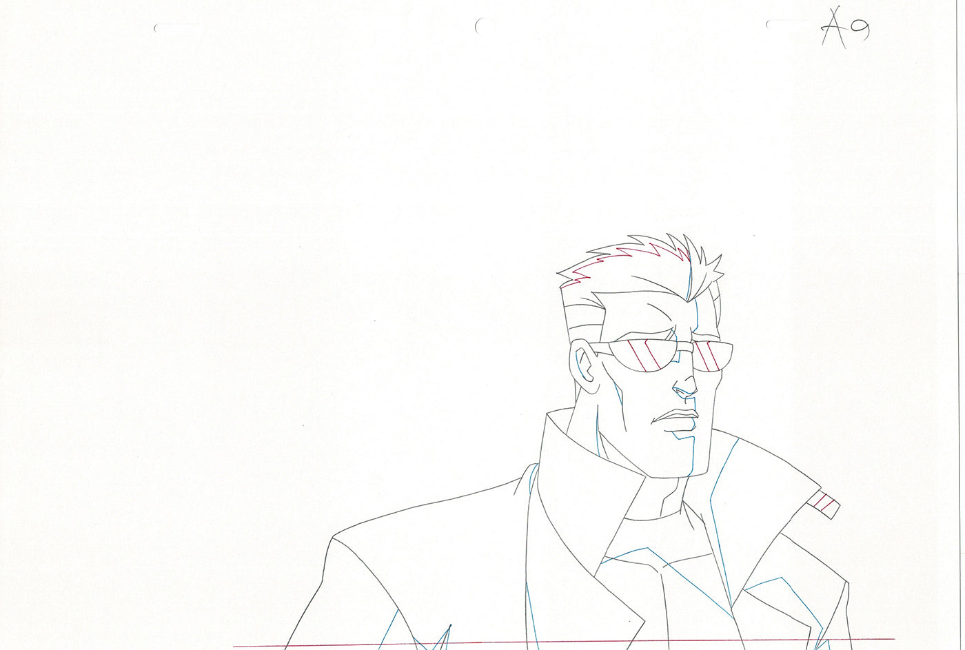 Wolverine and the X-Men Production Animation Cel Drawing Marvel 2009 B12
