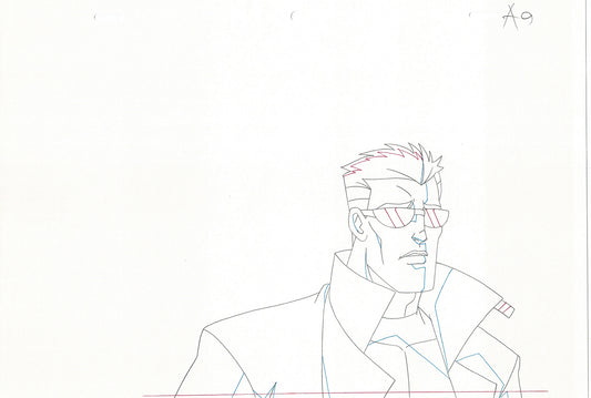 Wolverine and the X-Men Production Animation Cel Drawing Marvel 2009 B12