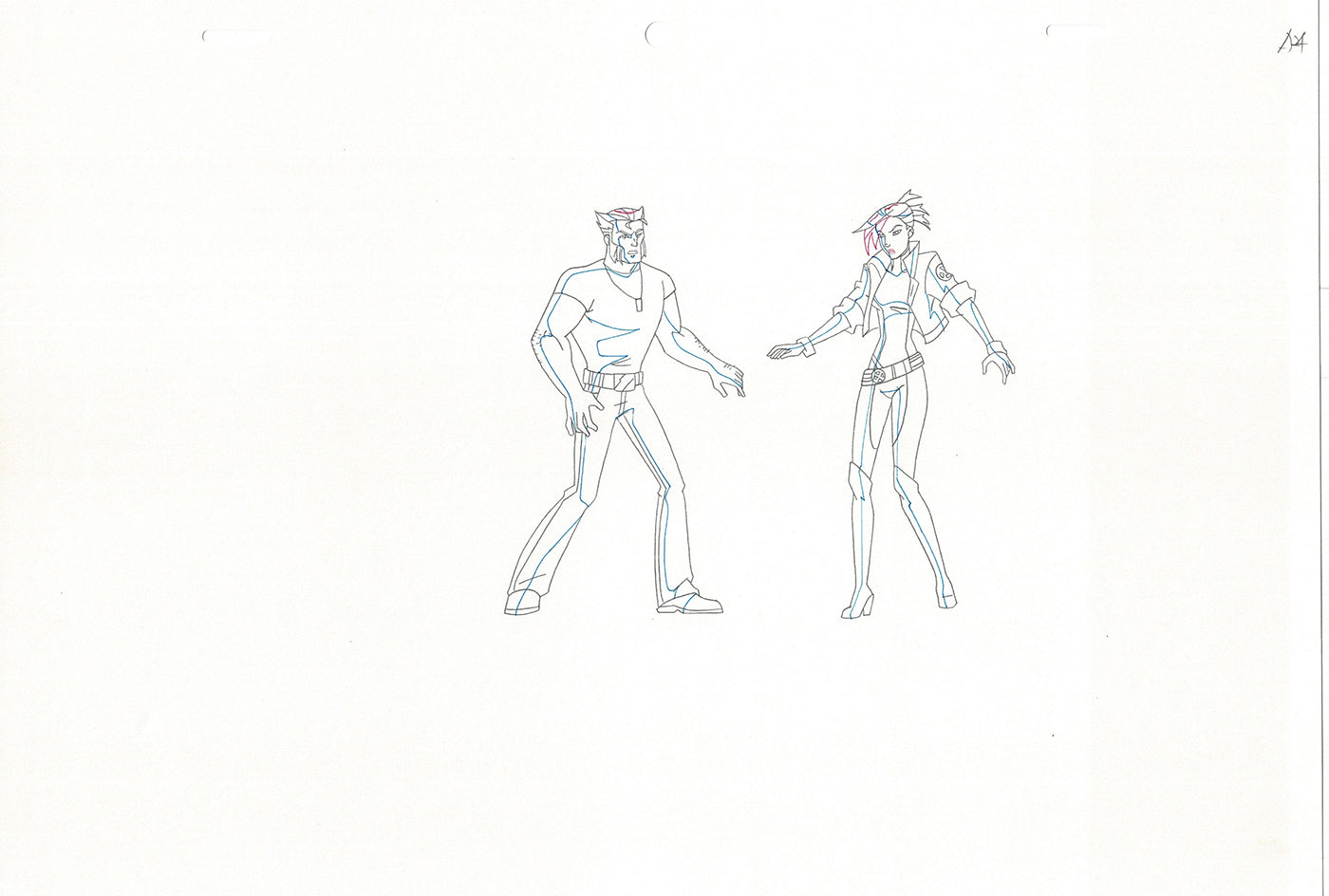 Wolverine and the X-Men Production Animation Cel Drawing Marvel 2009 B15