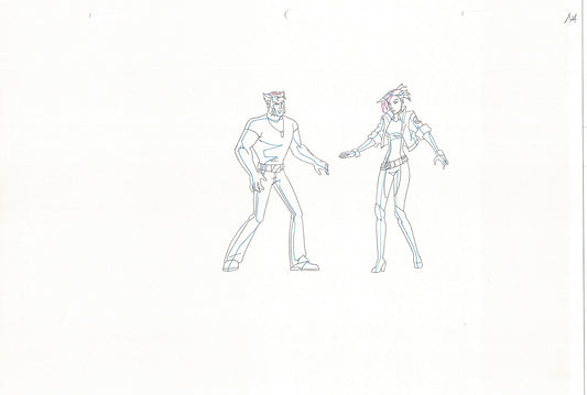 Wolverine and the X-Men Production Animation Cel Drawing Marvel 2009 B15