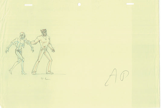Wolverine and the X-Men Production Animation Cel Drawing Marvel 2009 B18