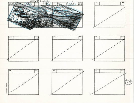 Young Sentinels / Space Sentinels 1977 Production Animation Storyboard Page Filmation A-012