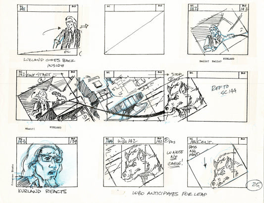 Young Sentinels / Space Sentinels 1977 Production Animation Storyboard Page Filmation A-027