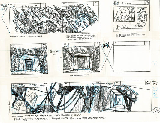 Young Sentinels / Space Sentinels 1977 Production Animation Storyboard Page Filmation A-039