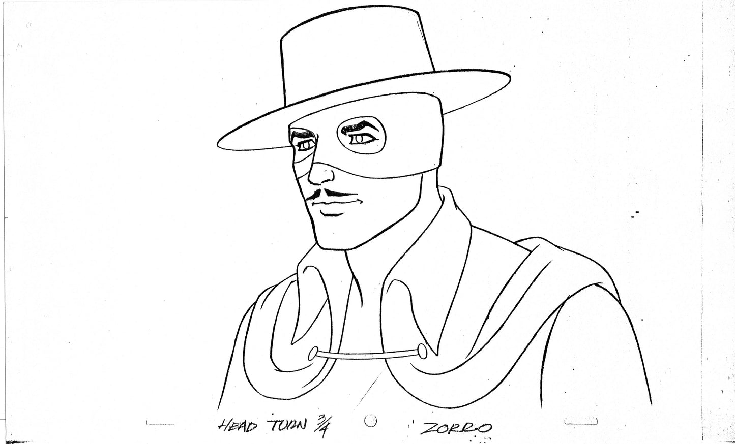 Zorro Production Model Sheet Copy Lot of 42 pages 1981 Cartoon Filmation 4