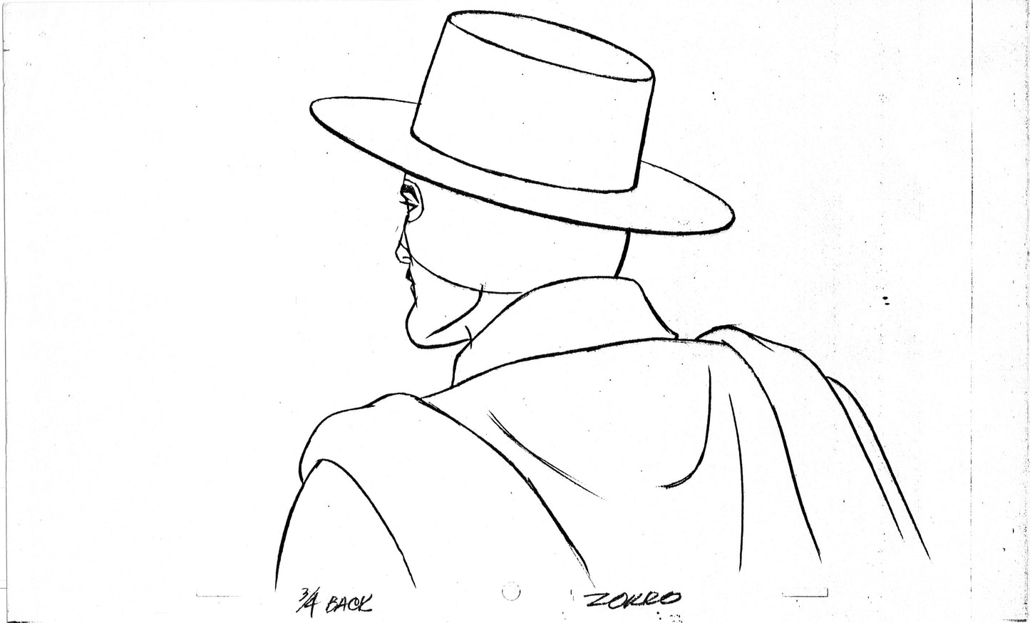 Zorro Production Model Sheet Copy Lot of 42 pages 1981 Cartoon Filmation 4