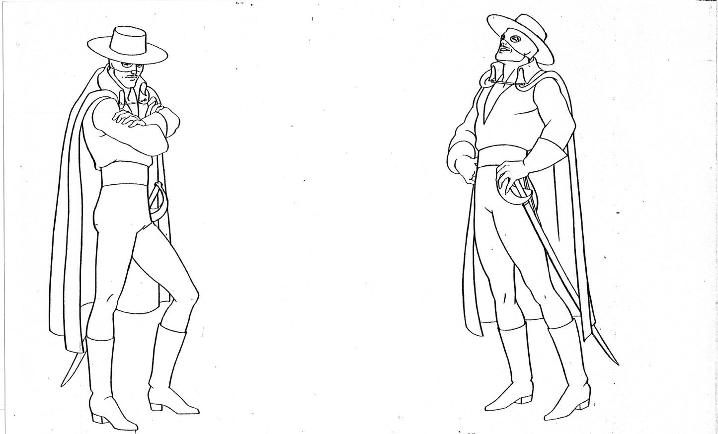 Zorro Production Model Sheet Copy Lot of 42 pages 1981 Cartoon Filmation 4