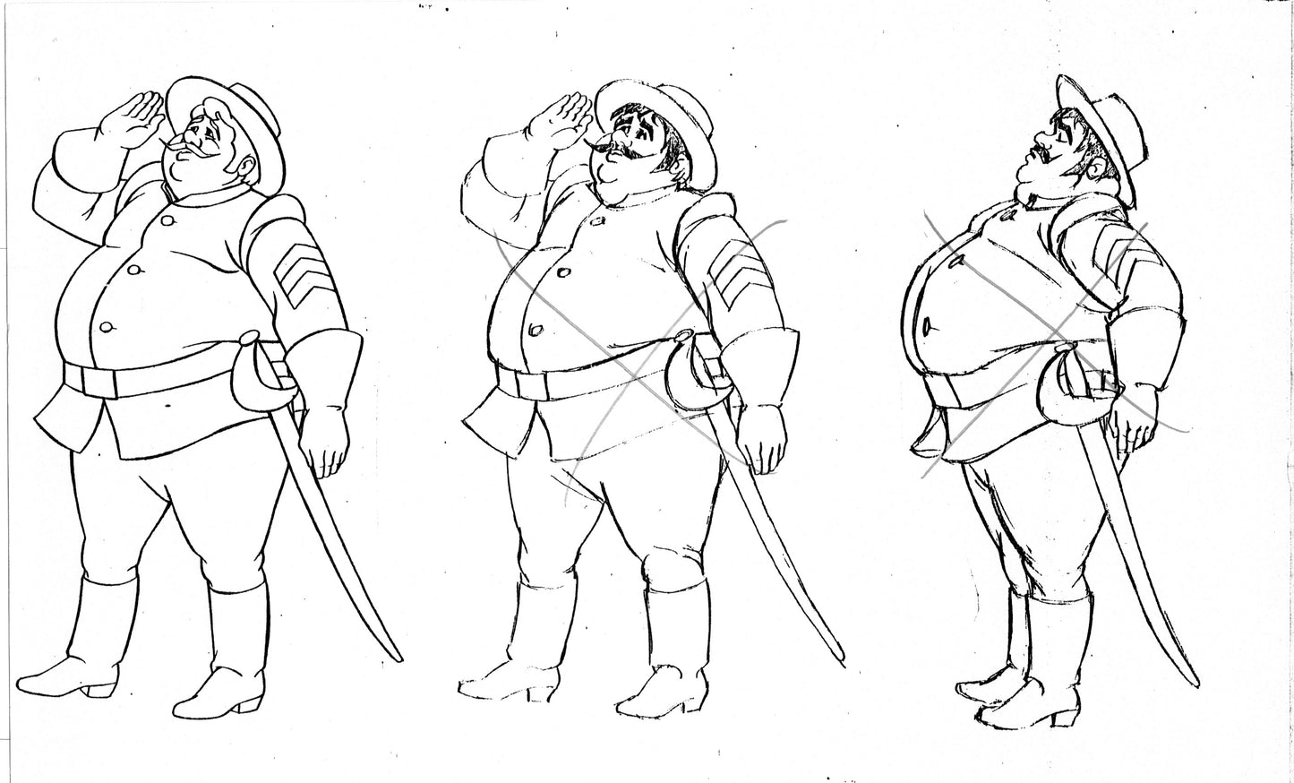 Zorro Production Model Sheet Copy Lot of 42 pages 1981 Cartoon Filmation 4