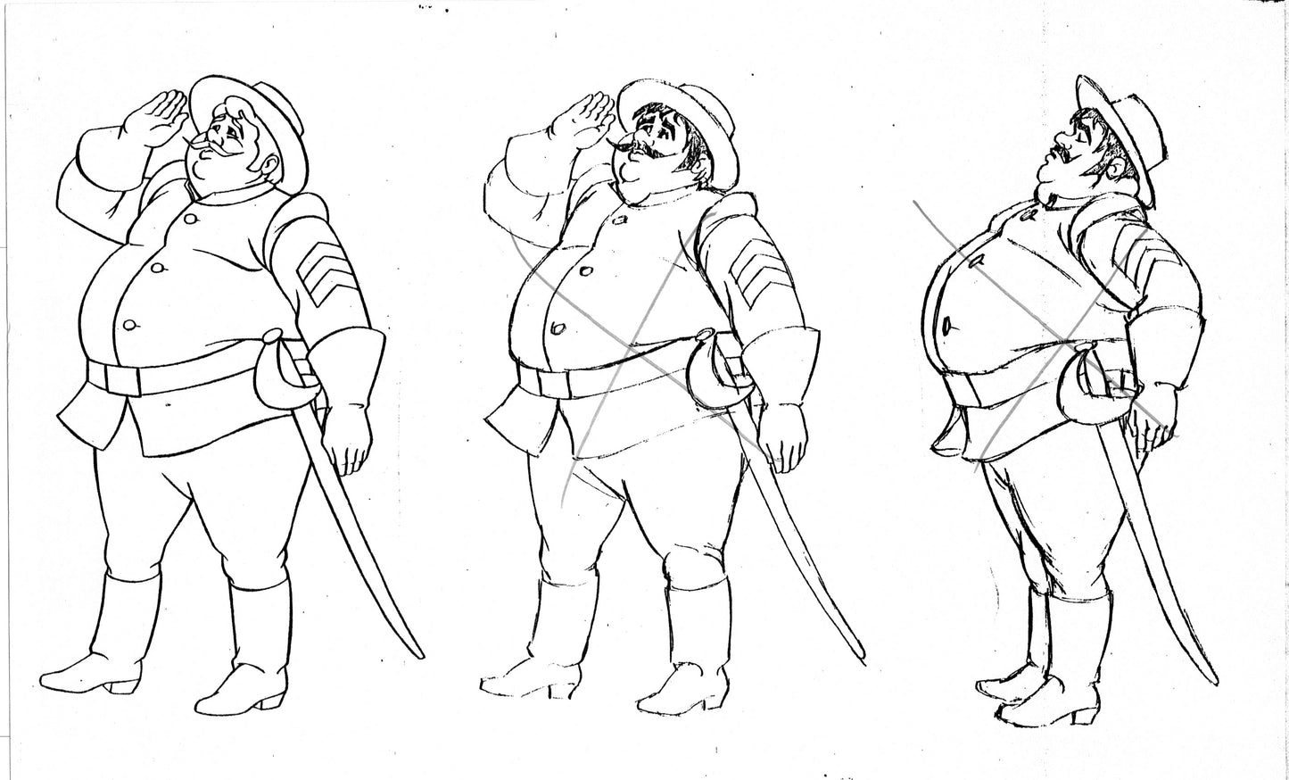 Zorro Production Model Sheet Copy Lot of 42 pages 1981 Cartoon Filmation 4