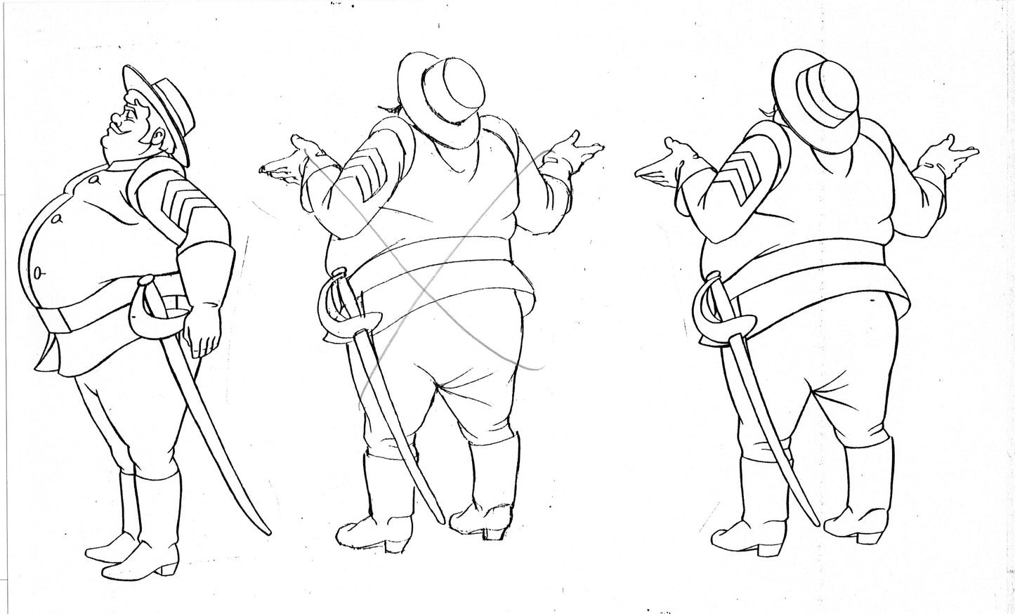 Zorro Production Model Sheet Copy Lot of 42 pages 1981 Cartoon Filmation 4