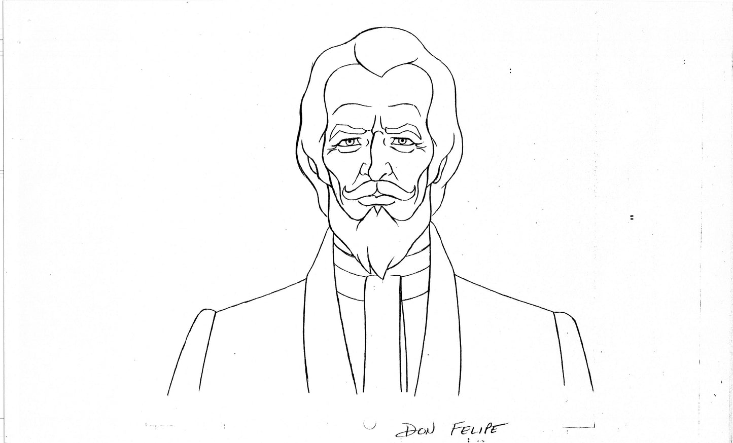 Zorro Production Model Sheet Copy Lot of 42 pages 1981 Cartoon Filmation 4